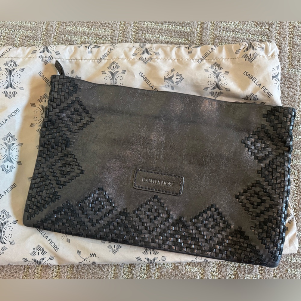 Isabella Fiore Black Clutch